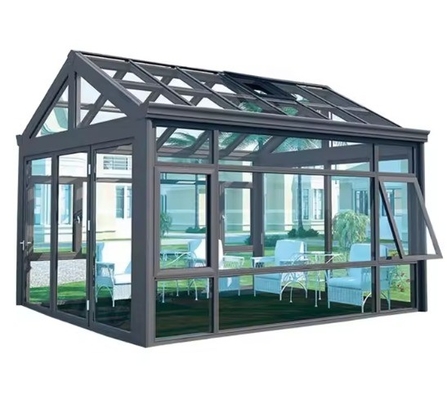 Waterproof Aluminum Frame Glass House Sunrooms Chinese Top Hardware And Free Standing