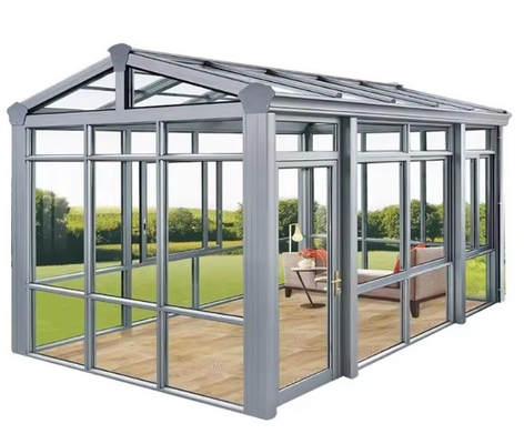 Modern Design Free Standing Waterproof Aluminum Frame Glass House Prefab Green House