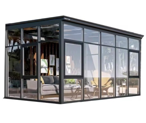 Customized Design Four Season Glass Sunrooms with Smooth Surface and Aluminum Profile