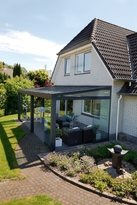 Customized Design Four Season Glass Sunrooms with Smooth Surface and Aluminum Profile