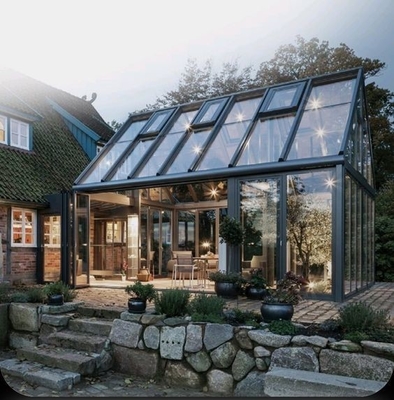 Customized Design Four Season Glass Sunrooms with Smooth Surface and Aluminum Profile