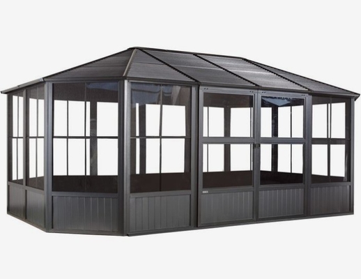 Customized Roof Winter Garden Free Standing Solarium Aluminum Sunrooms Ready To Ship