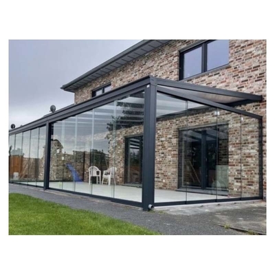 Polygon Roof Molding Four Season Solarium Glass House Made of Aluminum Alloy Material