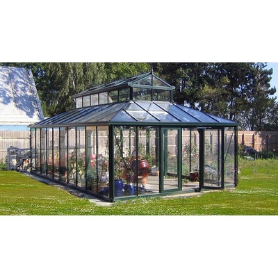 Aluminum Alloy Material Frame Free Standing Sunroom Green House for Office Building