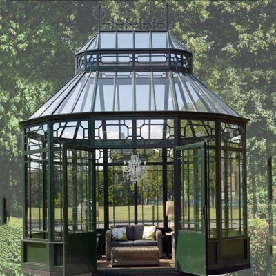 Aluminum Alloy Material Frame Free Standing Sunroom Green House for Office Building