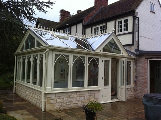 Aluminum Alloy Material Frame Free Standing Sunroom Green House for Office Building