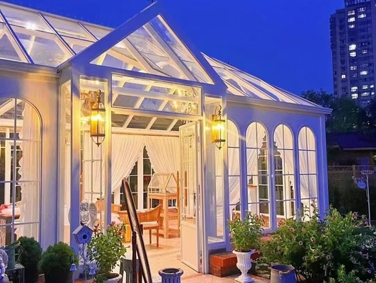 Modern Design Small 4 Season Glass Room Prefab Aluminum Sunroom with Customized Size