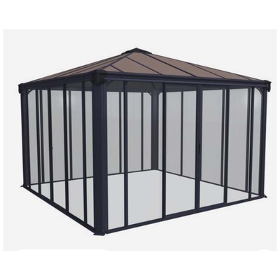 Chinese Top Hardware Sunrooms Glass Houses Container House with Polygon Roof Molding