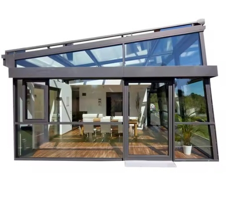 Polygon Roof Molding Customizable Free Standing Sunroom With Double Glazed Glass