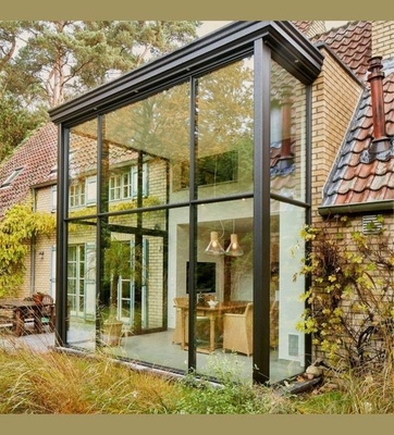 Customized Winter Garden Aluminum Glass Sunroom With Sliding Double Door And Waterproof