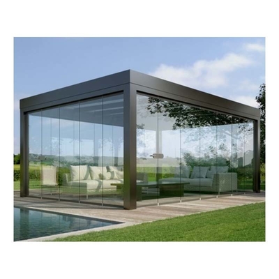 Prefab Greenhouse With Energy Saving Aluminum Frame And Clear Tempered Glass Roof
