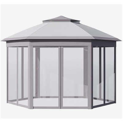 Retractable Aluminum Green House Roof For Super Wide Enclosure Glass House Sunrooms
