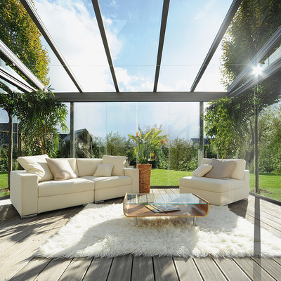 Free Standing Solarium With Double Tempered Double Glazed Lowe Glass And Chinese Top