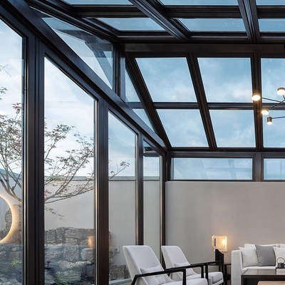 Waterproof Office Building Customized 4 Season Prefab Aluminium Modular Solar Sunrooms