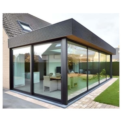 Free Standing Villa Glass Sunrooms Four Season Glass Houses with Polygon Roof Molding