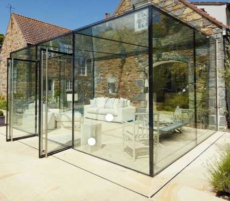 Polygon Roof Molding Glass Sunroom For Double Glazed Greenhouse Aluminum Sunroom