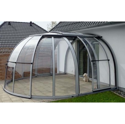 Customized Roof Design 4 Seasons Garden Room Aluminum Frame Double Glass Sunroom