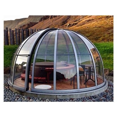 Modern Design Sunroom Glass Veranda House Of Aluminum Alloy With Tempered Glass Roof
