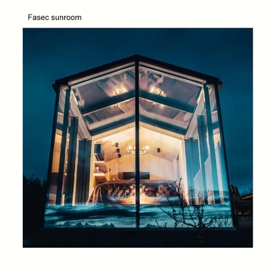 Smooth Finished Customized Size Double Triple Tempered Glazed Solarium Glass Sunrooms