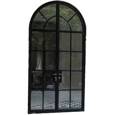 Thermal Break Technology Energy Efficient Steel Framed Glass French Door