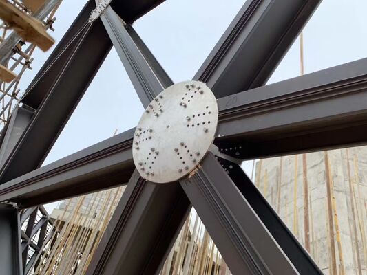 Aluminum Alloy Dome Roof Building with FRP Fiber Sheet glass skylight cover