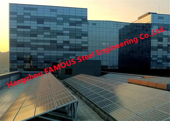 Solar BIPV Building-Integrated Photovoltaic Glass Facade Curtain Wall