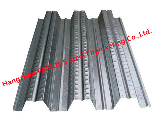 Q345 0.8-1.5mm Corrugated Metal Floor Decking High Bearing Capacity