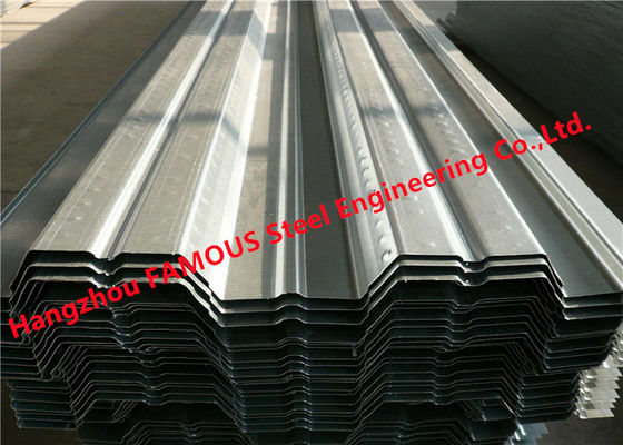 Q345 0.8-1.5mm Corrugated Metal Floor Decking High Bearing Capacity