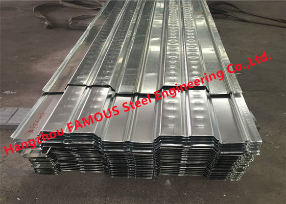 Q345 0.8-1.5mm Corrugated Metal Floor Decking High Bearing Capacity