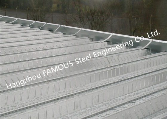 0.8mm-1.2mm Composite Metal Floor Decking For Multi Storey Building ISO9001