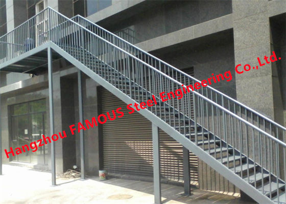 Galvanized Steel 900mm Metal Handrails For Indoor Stairs