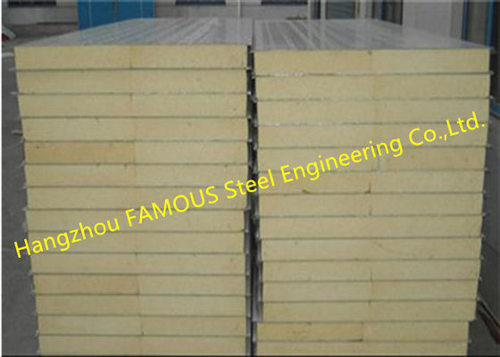 PU 150mm 200mm Sandwich Wall Panels With Excellent Gloss Retention