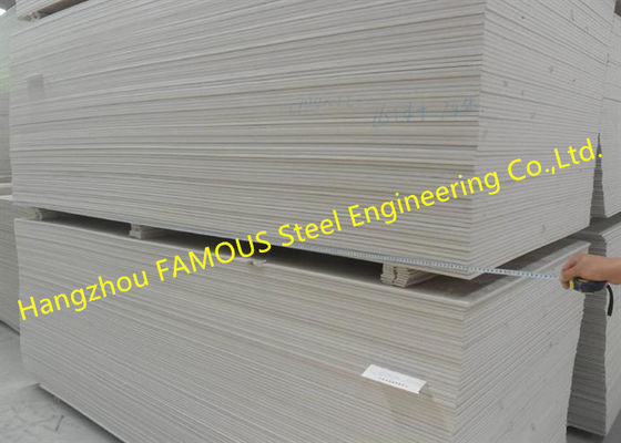 Paper Faced 6-18mm Gypsum Ceiling Boards , Gypsum Sheet Ceiling