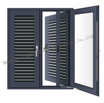 Customized Aluminum Jalousie Louver Window For Toilet / Bathroom