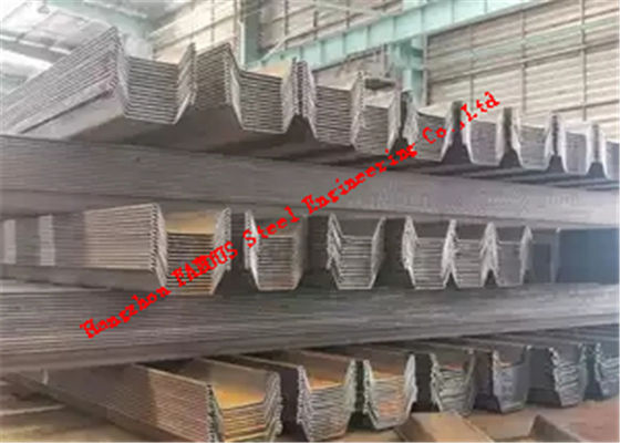 High Strength Water Resistant Piling Steel ,  Q235 Larssen Sheet Piles