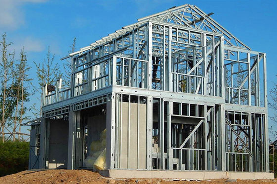 Shopping Mall Modular Q235B Q345B Steel Frame Prefab Homes