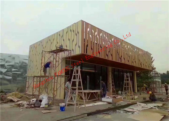 AU NZ Standard Aluminum Metal Cladding , 6mm Metal External Wall Cladding