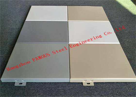 AU NZ Standard Aluminum Metal Cladding , 6mm Metal External Wall Cladding