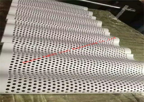 Antirust Waterproof 2mm Aluminum Metal Cladding , 3mm Corrugated Aluminium Cladding