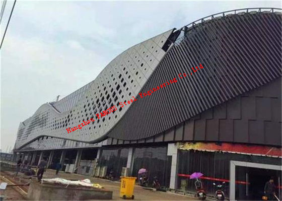 Antirust Waterproof 2mm Aluminum Metal Cladding , 3mm Corrugated Aluminium Cladding