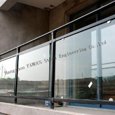 Aluminium Frame 62x102mm Handrail Glass Balustrade Anodizing