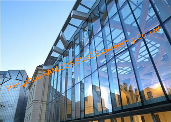 5mm 12A 5mm Glass Curtain Wall Facade , Low E Insulation Curtain Wall