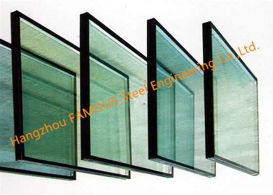 5mm 12A 5mm Glass Curtain Wall Facade , Low E Insulation Curtain Wall