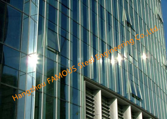 Sun Shading 6mm 6A/9A/12A 6mm Glass Curtain Wall Facade