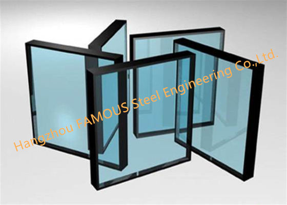 Single Silver 6mm 12A 6mm Glass Curtain Wall With Low Heat Transfer Coefficient