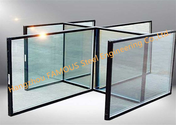 Single Silver 6mm 12A 6mm Glass Curtain Wall With Low Heat Transfer Coefficient