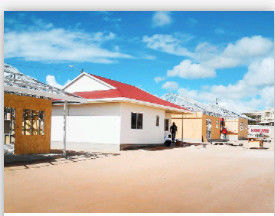ISO3834 Q345B Light Steel Villa House With PU Panel , Q235B Prefabricated Home Kits