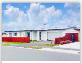 ISO3834 Q345B Light Steel Villa House With PU Panel , Q235B Prefabricated Home Kits