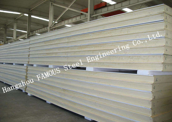 Heat Insulation 0.3-1.2mm 970mm PU Wall Panel