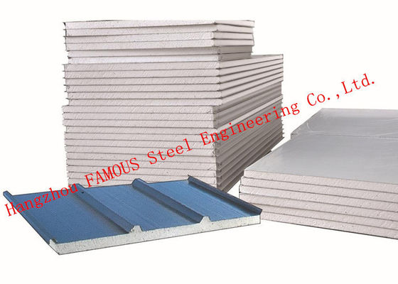 Corrugated Waterproof 50mm EPS Sandwich Wall Panels